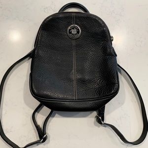 Dooney & Bourke black leather backpack